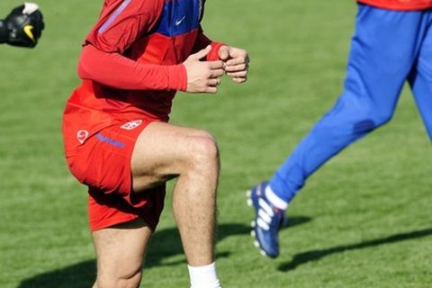 Nemanja Vidić na treningu