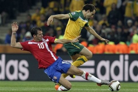 South Africa Soccer WCup Australia Serbia
