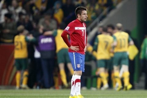 South Africa Soccer WCup Australia Serbia