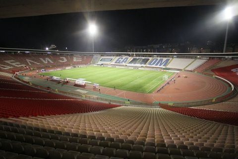 Prazan stadion Marakane, Srbija-Severna Irska